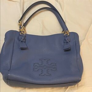 Tory Burch Blue Leather Harper Bag